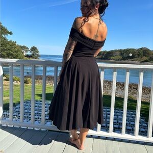 Chic Black Backless Dress